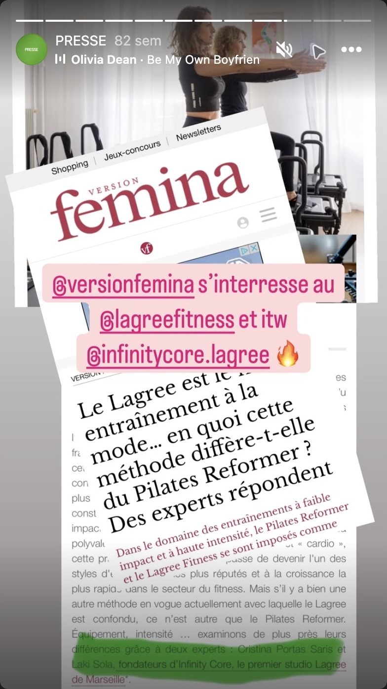Coupure Version Fémina consacrée à InfinityCore